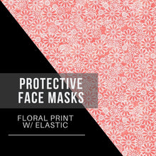 Load image into Gallery viewer, Protective Face Mask (Elastic) with Opening for Disposable Filter - Floral
