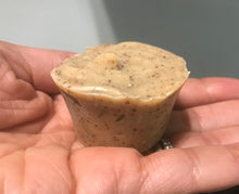 Load image into Gallery viewer, Oatmeal Sud Muffin- Unscented Travel Size Handmade Soap
