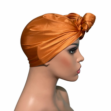 Load image into Gallery viewer, 100% Silk Hair Scarf - Persimmon
